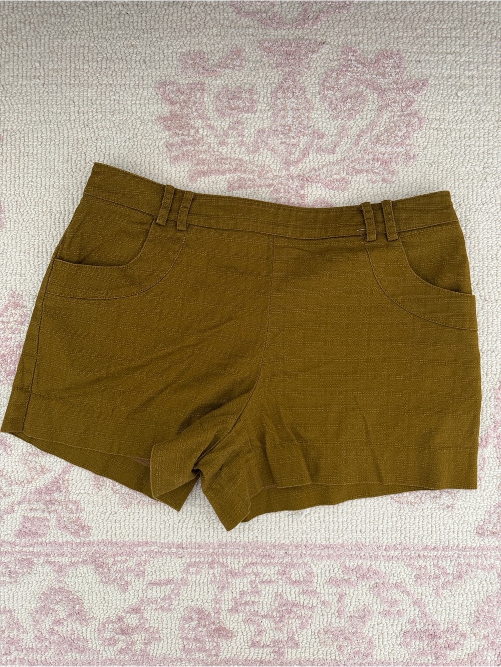 Anthropologie Elevenses Women's Casual Olive Green Shorts 6P